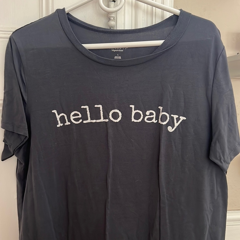 Isabel maternity hello baby shirt